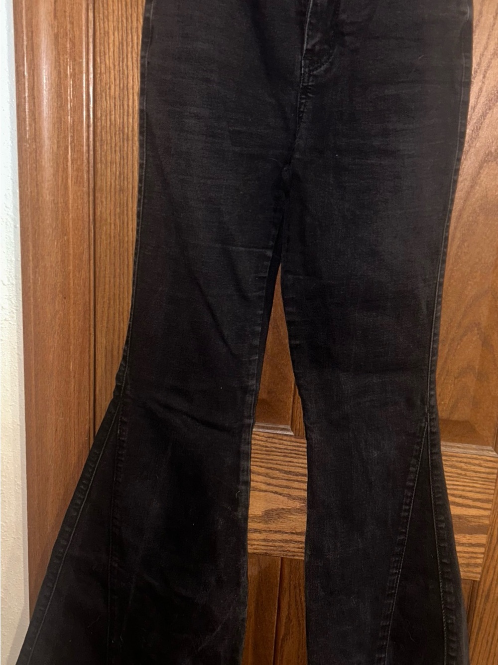 YMI Black Flare Wide-Leg Jeans